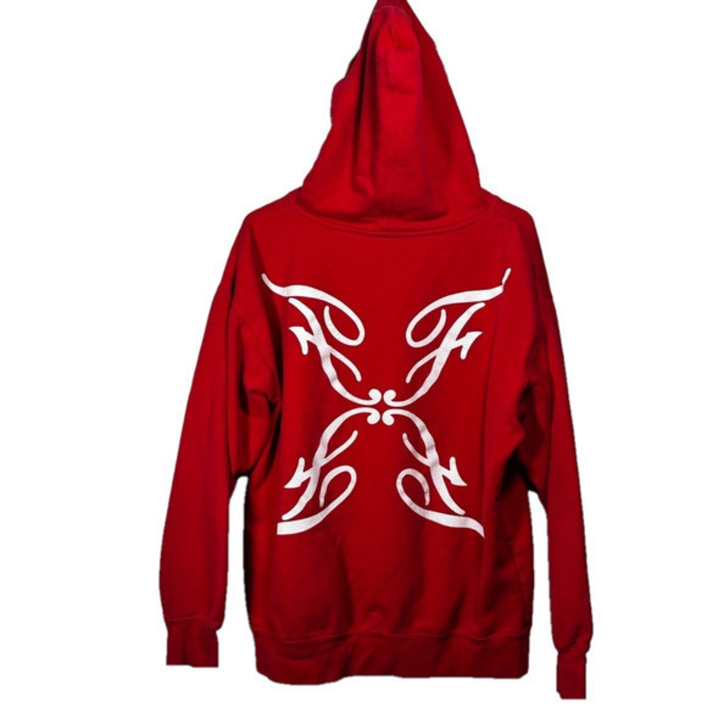🌷 White and Red Flashback Hoodie Sweatshirt